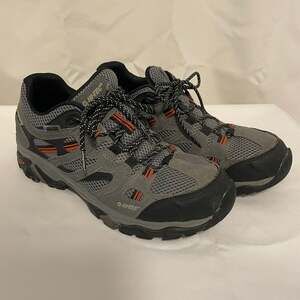 Hi-Tec Ozark Mid Waterproof Hiking Boots Men's Size 9 Grey Orange DRI-TEC